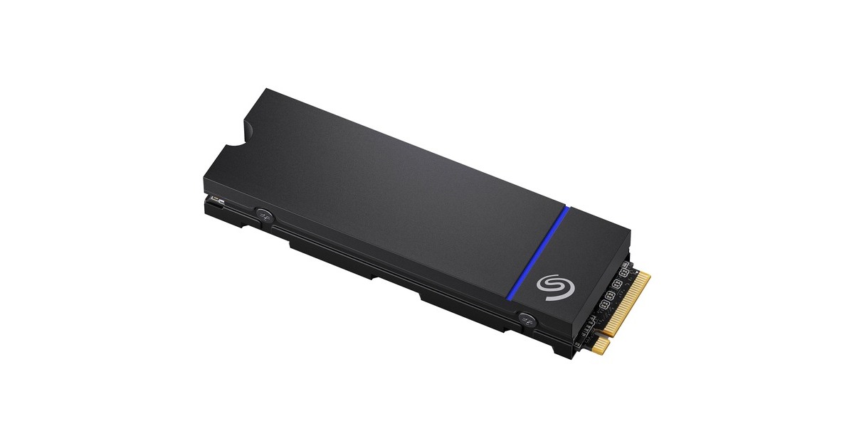 Seagate Game Drive PS5 NVMe SSD 1 TB(PCIe 4.0 x4, NVMe 1.4, M.2 2280 mit Kühlkörper)