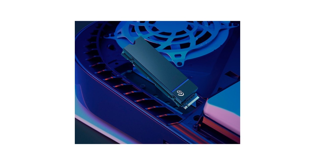Seagate Game Drive PS5 NVMe SSD 2 TB(PCIe 4.0 x4, NVMe 1.4, M.2 2280 mit Kühlkörper)