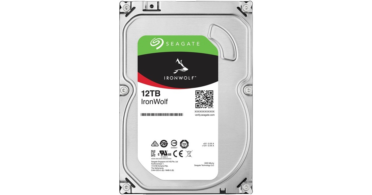 Seagate IronWolf NAS 12 TB CMR, Festplatte(SATA 6 Gb/s, 3,5