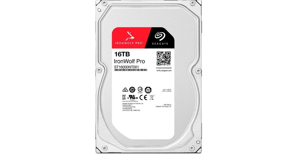 Seagate IronWolf Pro NAS 16 TB CMR, Festplatte(SATA 6 Gb/s, 3,5