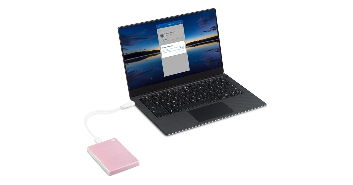Seagate One Touch mit Kennwort 2 TB, Externe Festplatte(roségold, Micro-USB-B 3.2 Gen 1 (5 Gbit/s))