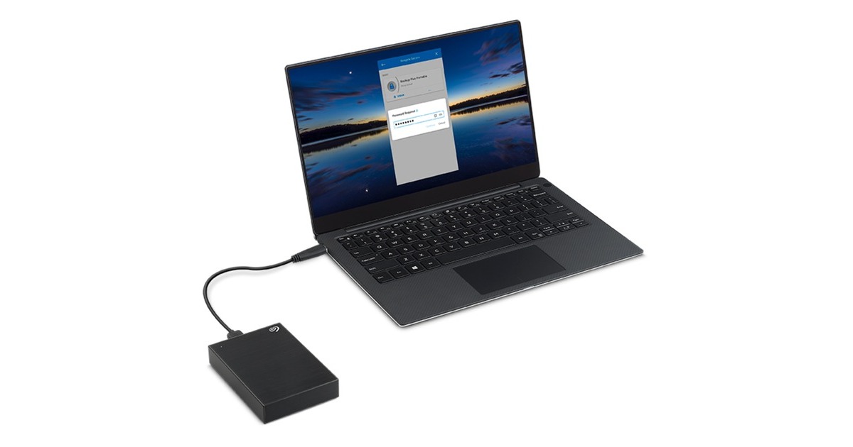 Seagate One Touch mit Kennwort 4 TB, Externe Festplatte(schwarz, Micro-USB-B 3.2 Gen 1 (5 Gbit/s))