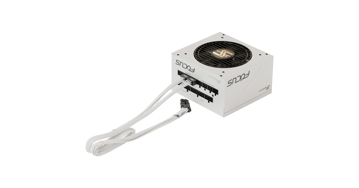 Seasonic 12VHPWR PCIe Adapter Kabel, 90° abgewinkelt(weiß, 75cm)