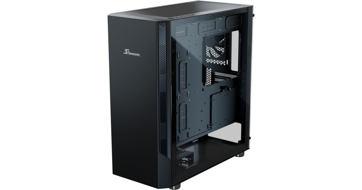 Seasonic ARCH Q503 + CONNECT DGC-650, Tower-Gehäuse(schwarz, Tempered Glass)