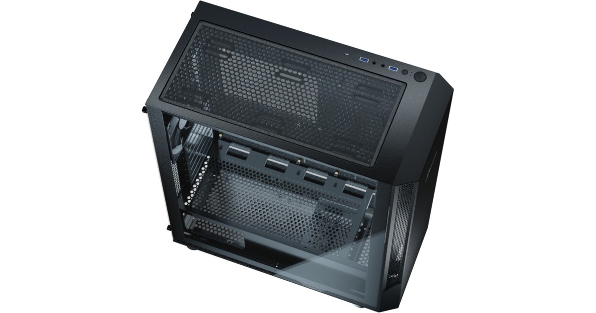 Seasonic ARCH Q503 + CONNECT DGC-650, Tower-Gehäuse(schwarz, Tempered Glass)