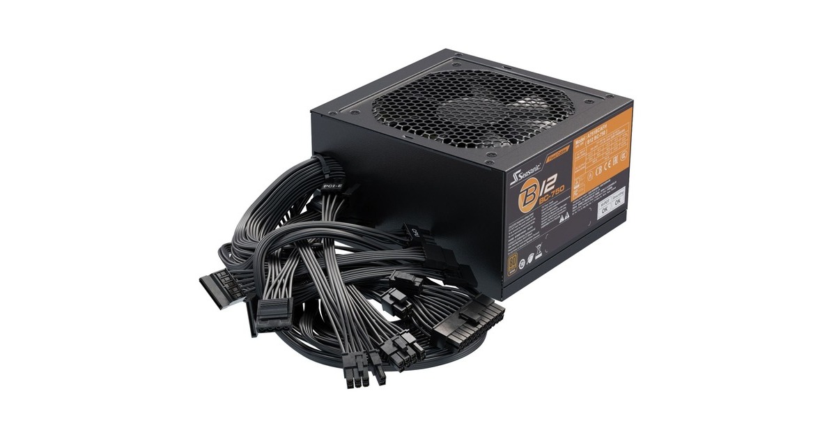 Seasonic B12 BC-750 750W, PC-Netzteil(schwarz, 4x PCIe, 750 Watt)
