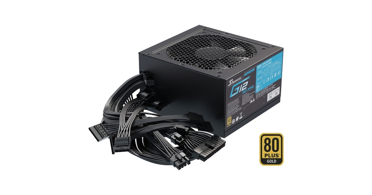 Seasonic G12 GC-550 550W, PC-Netzteil(schwarz, 2x PCIe, 550 Watt, Outlet)