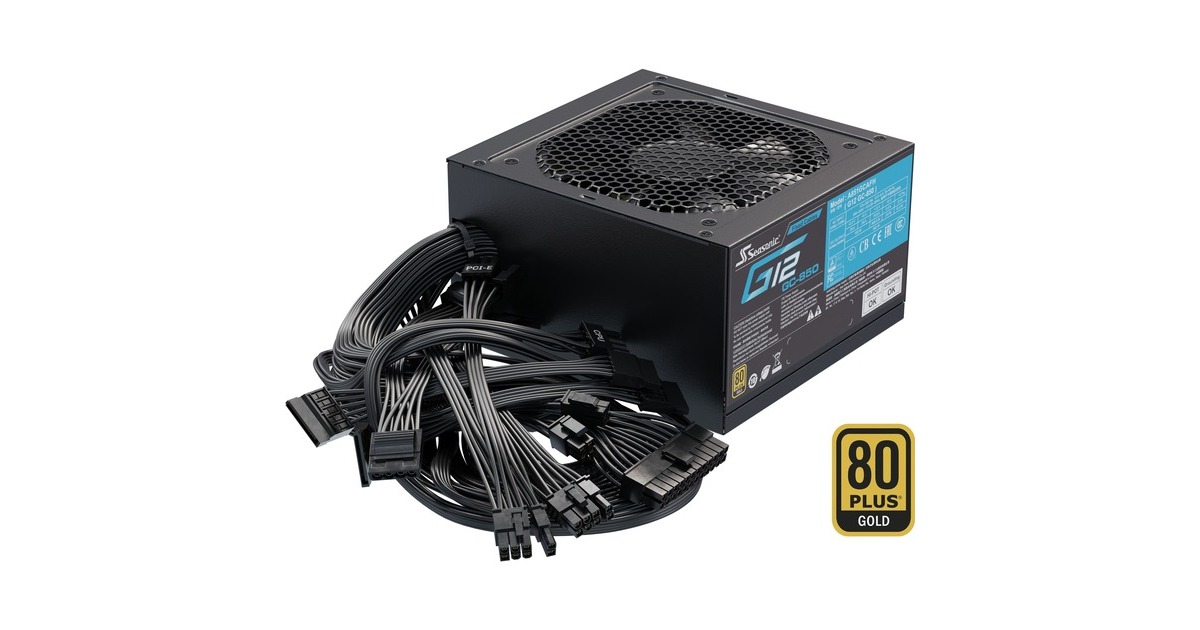 Seasonic G12-GC-850 850W, PC-Netzteil(schwarz, 4x PCIe, 850 Watt)