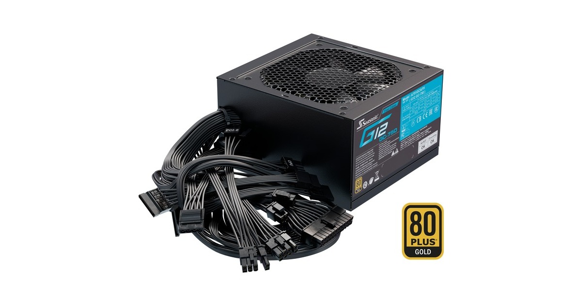 Seasonic G12 GM-850 850W, PC-Netzteil(4x PCIe, Kabelmanagement, 850 Watt)