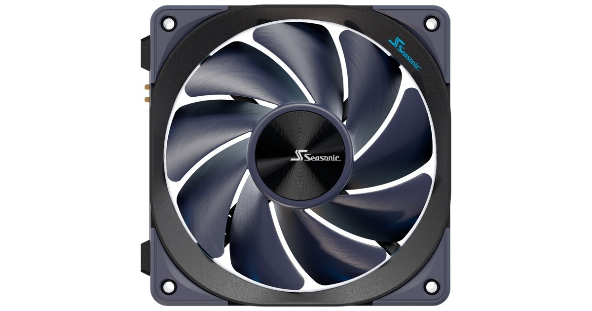 Seasonic MagFlow 1225 PWM, Gehäuselüfter(schwarz, 1-Fan Kit)