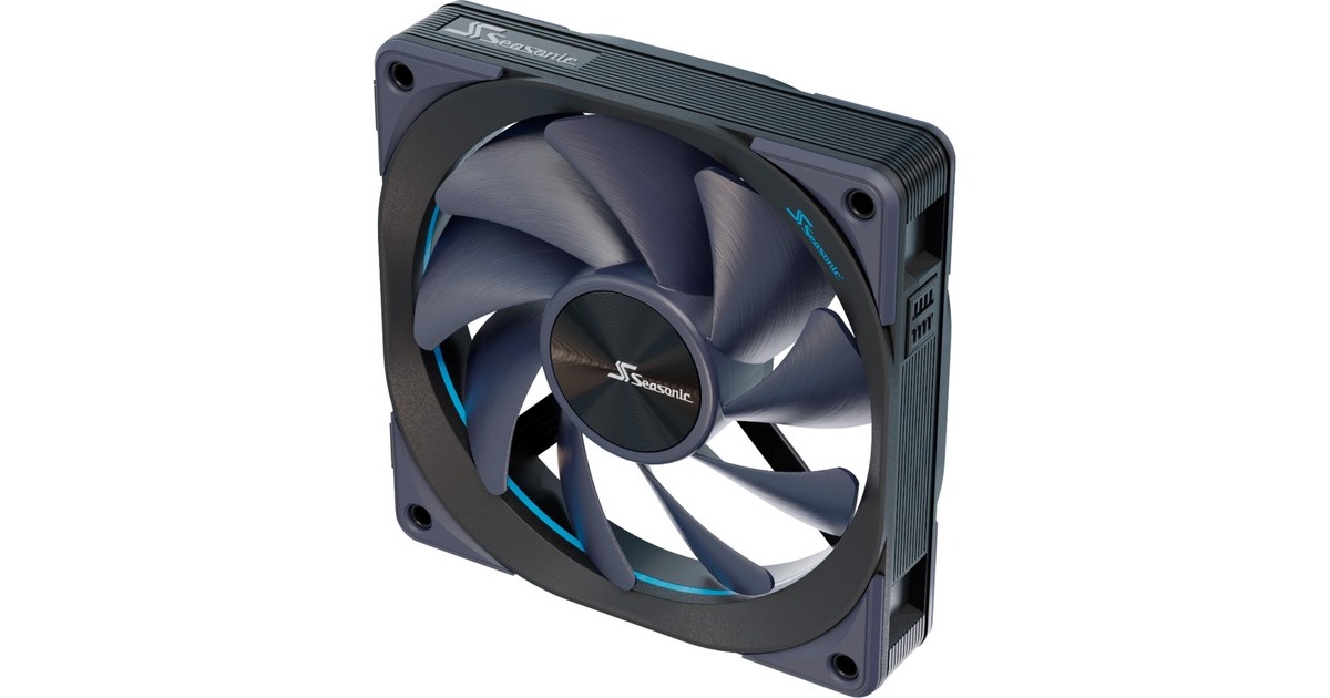 Seasonic MagFlow 1225 PWM, Gehäuselüfter(schwarz, 1-Fan Kit)