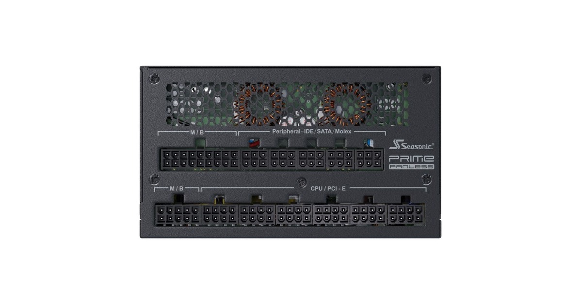 Seasonic PRIME FANLESS TX-700 700W, PC-Netzteil(schwarz, 4x PCIe, Kabelmanagement, 700 Watt)