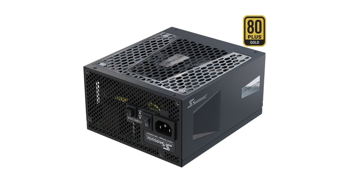 Seasonic PRIME GX-1000, PC-Netzteil(schwarz, 6x PCIe, Kabel-Management, 1000 Watt)