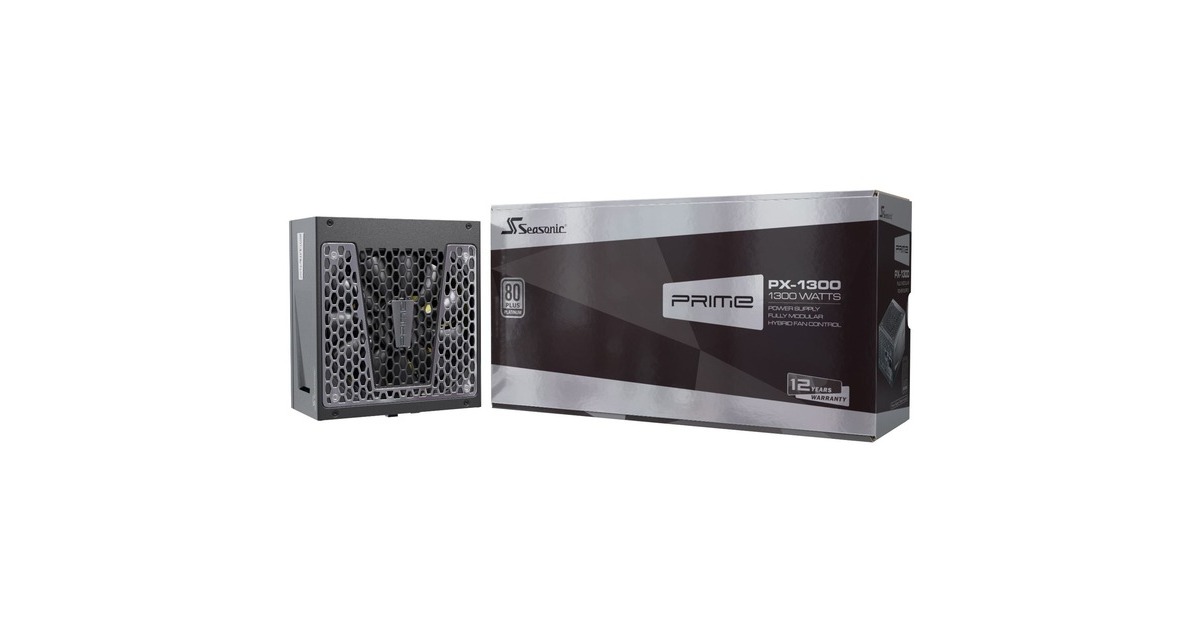 Seasonic PRIME PX-1300 1300W, PC-Netzteil(schwarz, 6x PCIe, Kabel-Management, 1300 Watt, Outlet)