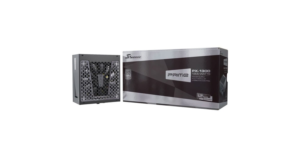 Seasonic PRIME PX-1300 1300W, PC-Netzteil(schwarz, 6x PCIe, Kabel-Management, 1300 Watt)