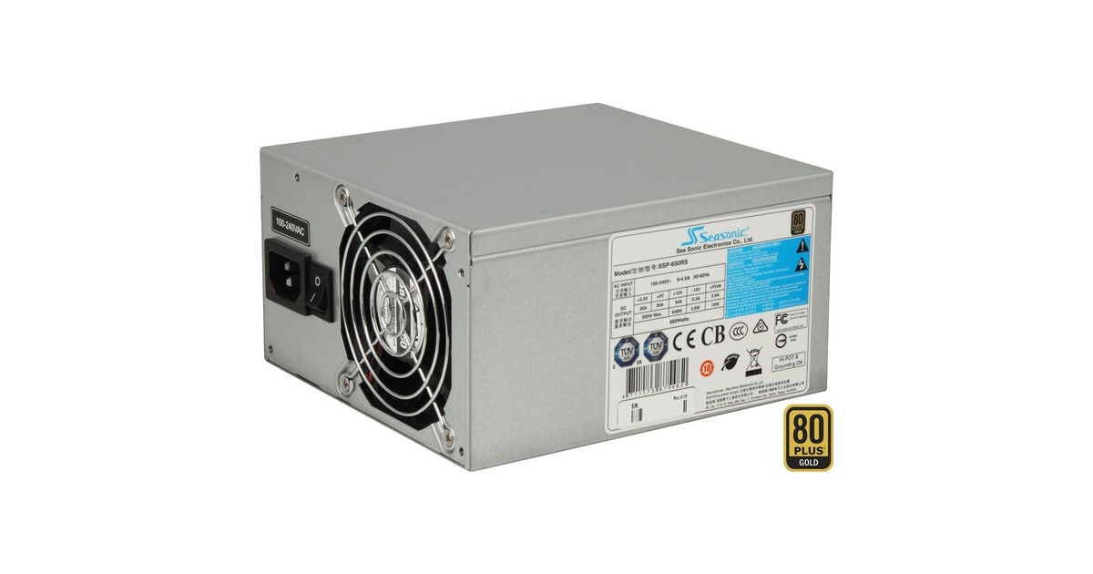 Seasonic SSP-650RS Bulk 650W, PC-Netzteil(grau, 650 Watt, Bulk)