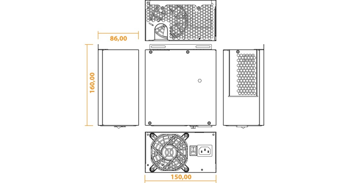 Seasonic SSP-850RS Bulk 850W, PC-Netzteil(grau, 850 Watt, Bulk)