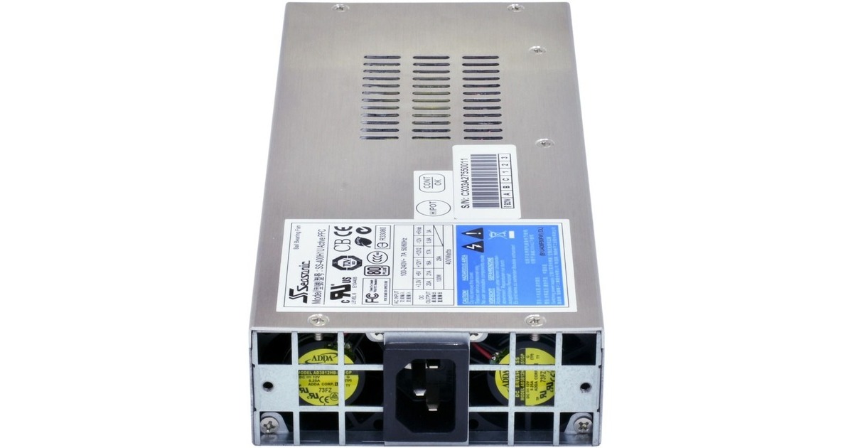 Seasonic SS-460H1U Bulk 460W, PC-Netzteil(grau, 1 Höheneinheit, 460 Watt, Bulk)