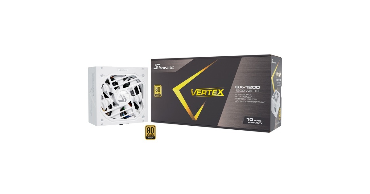 Seasonic VERTEX GX-1200 1200W White Edition, PC-Netzteil(weiß, Kabel-Management, 1200 Watt)