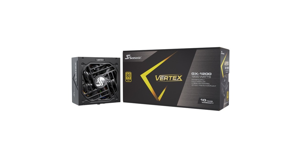 Seasonic VERTEX GX-1200 1200W, PC-Netzteil(schwarz, Kabel-Management, 1200 Watt)