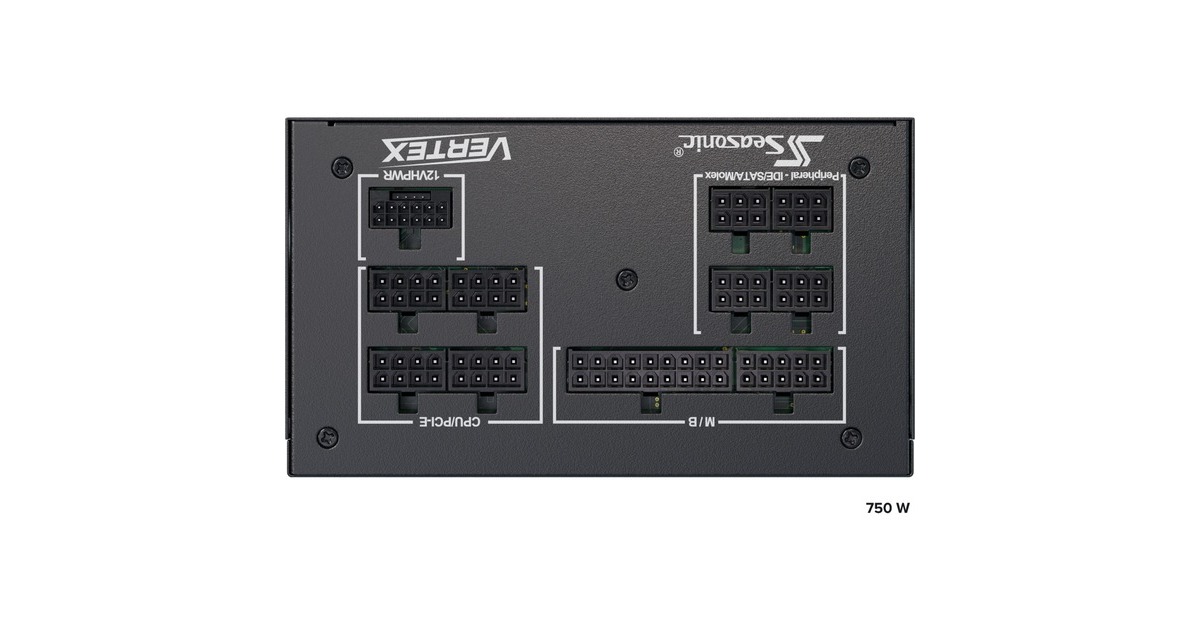 Seasonic VERTEX PX-750 750W, PC-Netzteil(schwarz, 3x PCIe, Kabel-Management, 750 Watt, Outlet)