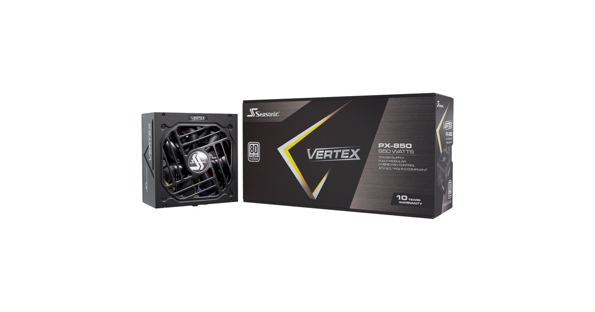 Seasonic VERTEX PX-850 850W, PC-Netzteil(schwarz, 4x PCIe, Kabel-Management, 850 Watt)