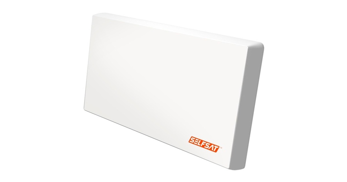SelfSat H22D4+ mit austauschbaren Quad LNB, Antenne(weiß)