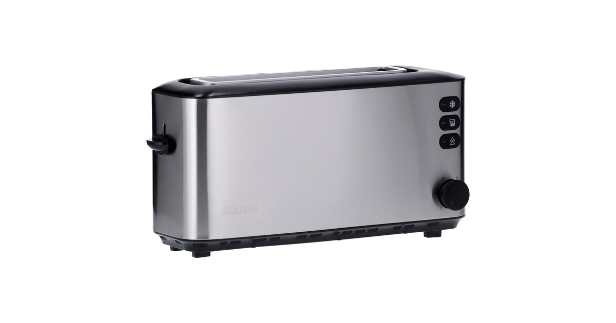 Severin Automatik-Langschlitztoaster AT 2515(silber, 1.000 Watt, für 2 Scheiben Toast) Severin Automatik-Langschlitztoaster AT 2515(silber, 1.000 Watt, für 2 Scheiben Toast)
