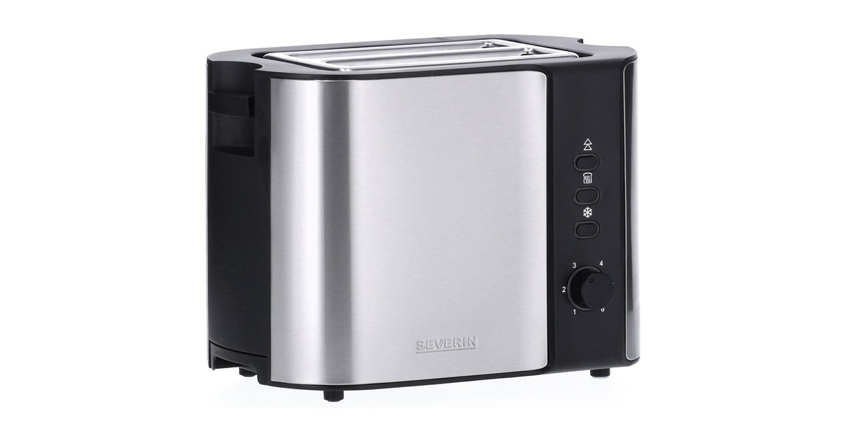 Severin Automatik-Toaster AT 2589(edelstahl/schwarz, 800 Watt, für 2 Scheiben Toast) Severin Automatik-Toaster AT 2589(edelstahl/schwarz, 800 Watt, für 2 Scheiben Toast)