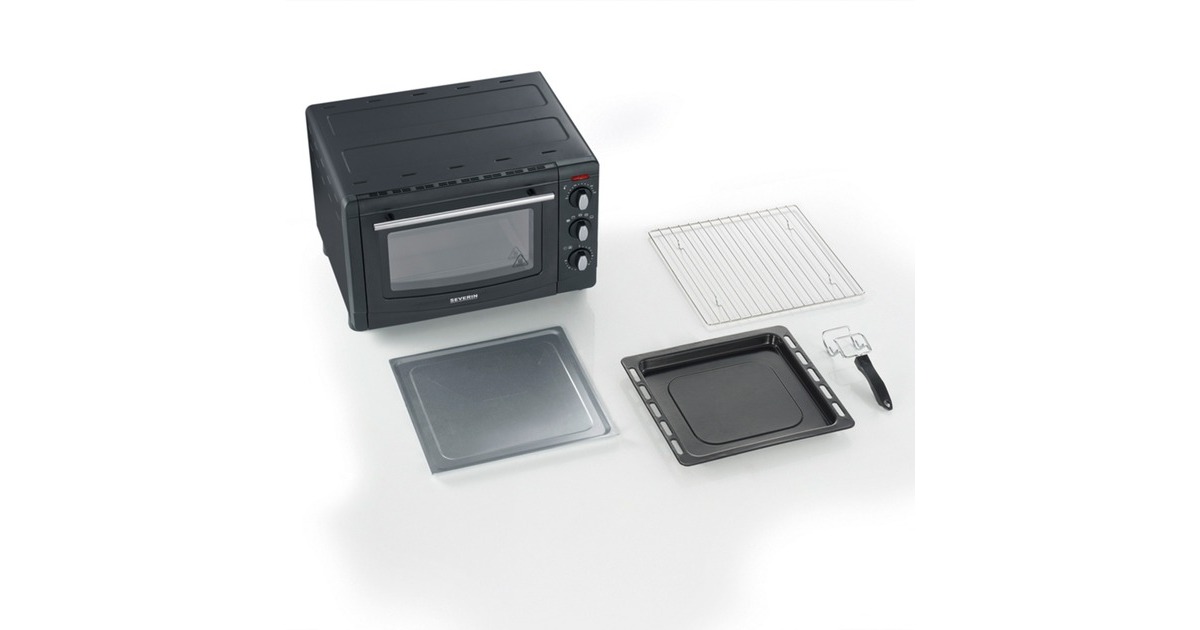 Severin Back- & Toastofen TO 2067, Mini-Backofen(schwarz)