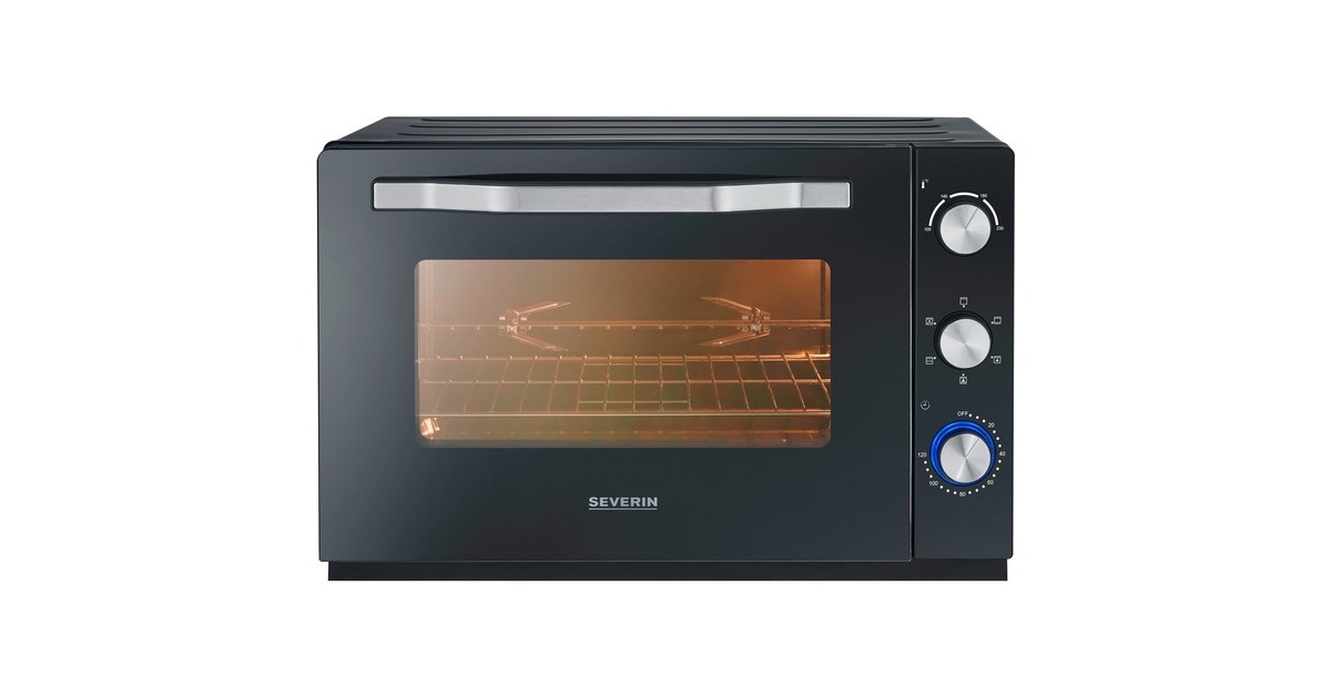 Severin Back- & Toastofen XXL TO 2073, Mini-Backofen(schwarz)