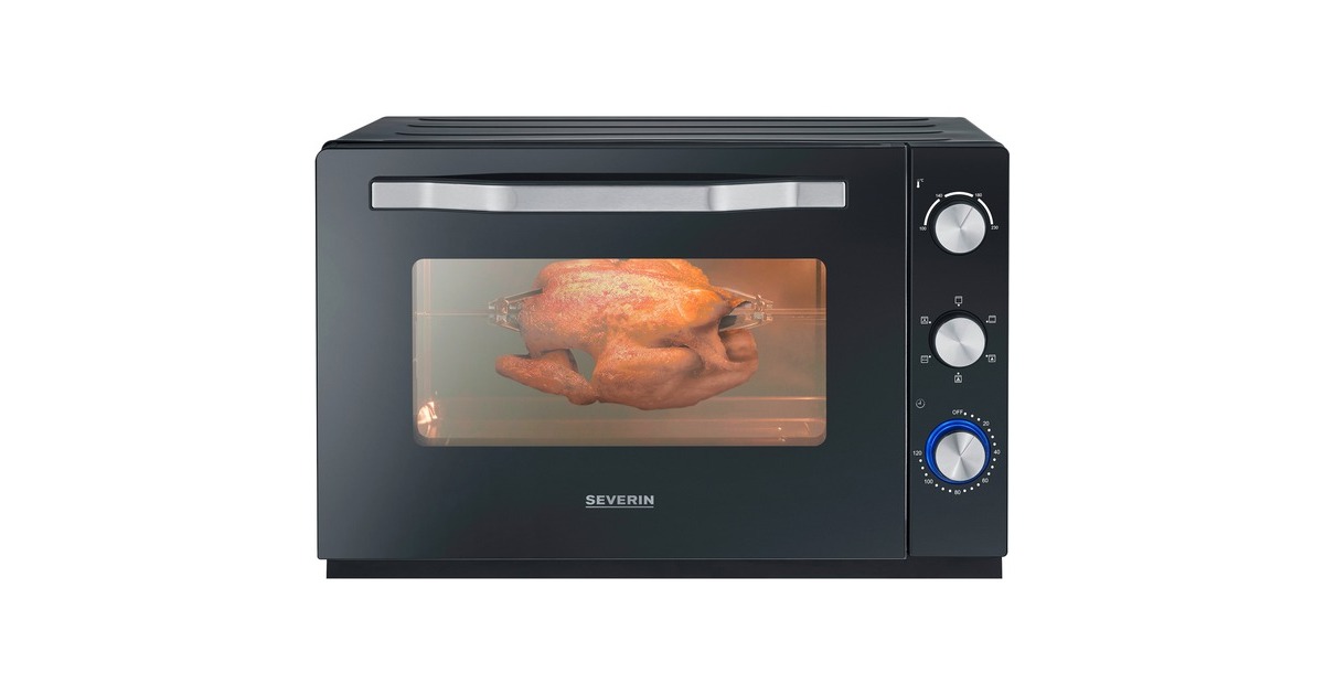 Severin Back- & Toastofen XXL TO 2073, Mini-Backofen(schwarz)
