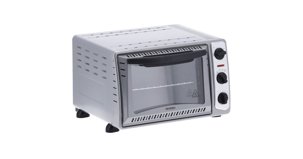 Severin Back- und Toastofen TO 2045, Mini-Backofen(silber, 1.500 Watt)