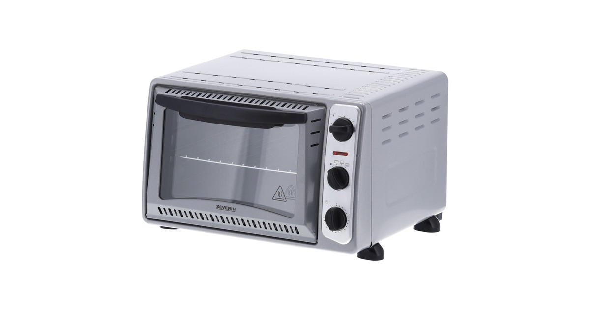 Severin Back- und Toastofen TO 2045, Mini-Backofen(silber, 1.500 Watt)