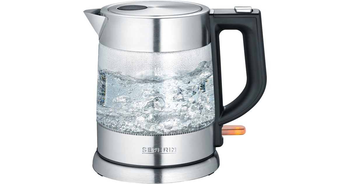 Severin Glas-Wasserkocher WK 3468(edelstahl (gebürstet)/schwarz, 1 Liter) Severin Glas-Wasserkocher WK 3468(edelstahl (gebürstet)/schwarz, 1 Liter)