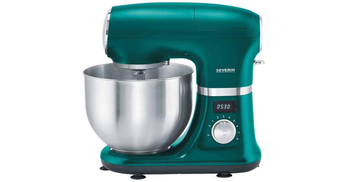 Severin Küchenmaschine KM 3896 Limited Edition(grün/edelstahl (gebürstet), 1.000 Watt, Timer)