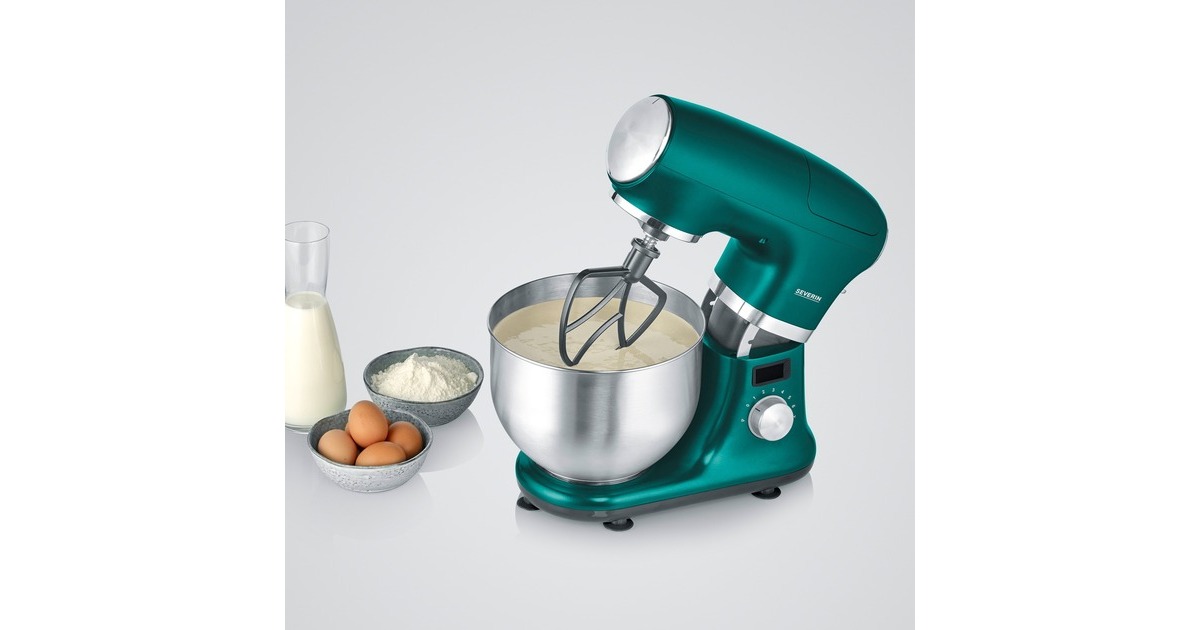 Severin Küchenmaschine KM 3896 Limited Edition(grün/edelstahl (gebürstet), 1.000 Watt, Timer)