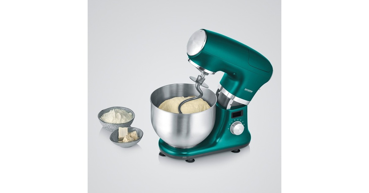 Severin Küchenmaschine KM 3896 Limited Edition(grün/edelstahl (gebürstet), 1.000 Watt, Timer)