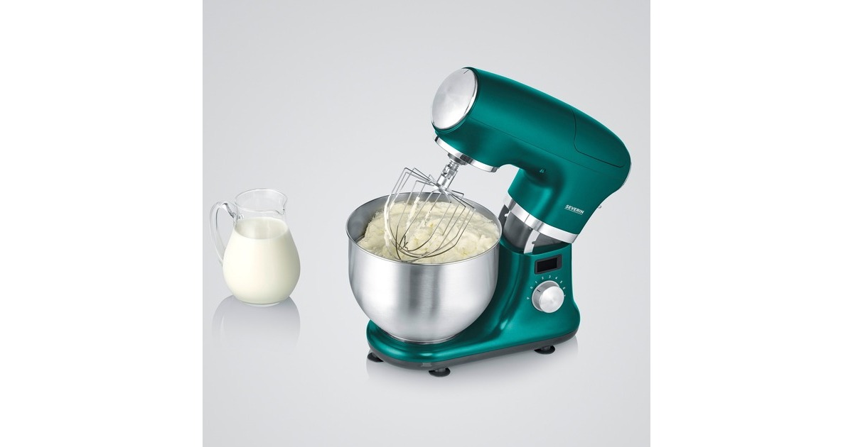 Severin Küchenmaschine KM 3896 Limited Edition(grün/edelstahl (gebürstet), 1.000 Watt, Timer)