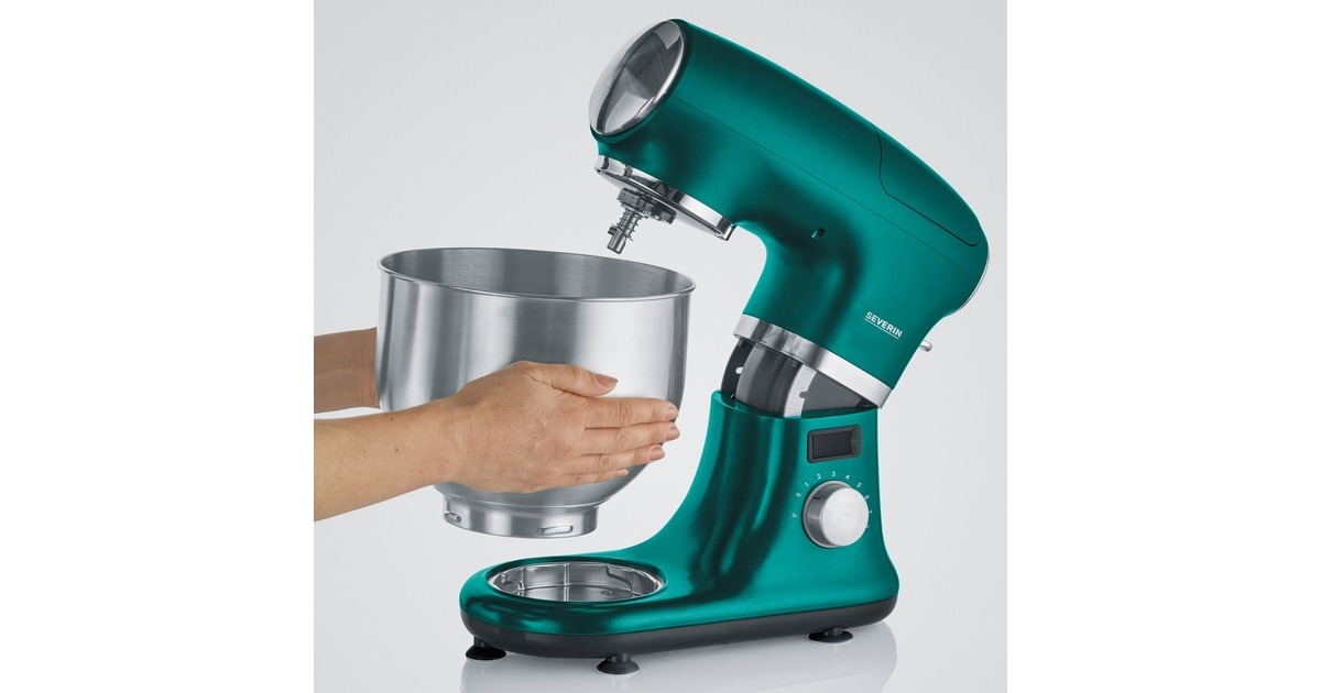 Severin Küchenmaschine KM 3896 Limited Edition(grün/edelstahl (gebürstet), 1.000 Watt, Timer)