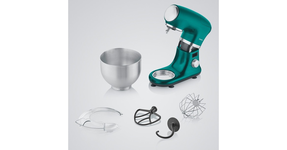Severin Küchenmaschine KM 3896 Limited Edition(grün/edelstahl (gebürstet), 1.000 Watt, Timer)