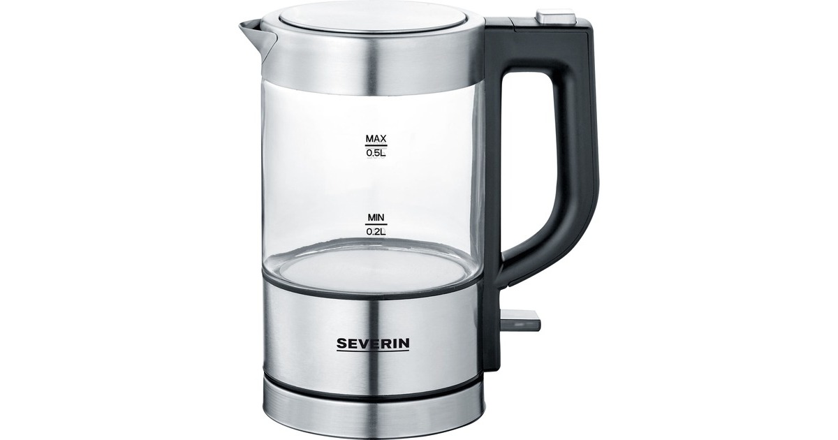 Severin Mini Glas-Wasserkocher WK 3472(edelstahl/schwarz, 0,5 Liter) Severin Mini Glas-Wasserkocher WK 3472(edelstahl/schwarz, 0,5 Liter)