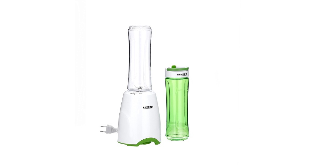 Severin Smoothie Mix & Go SM 3735 , Standmixer(weiß/grün)