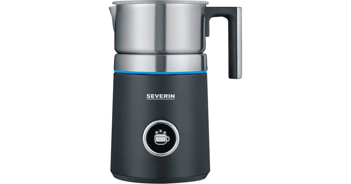 Severin Spuma 700 Plus, Milchaufschäumer(schwarz/edelstahl (gebürstet))