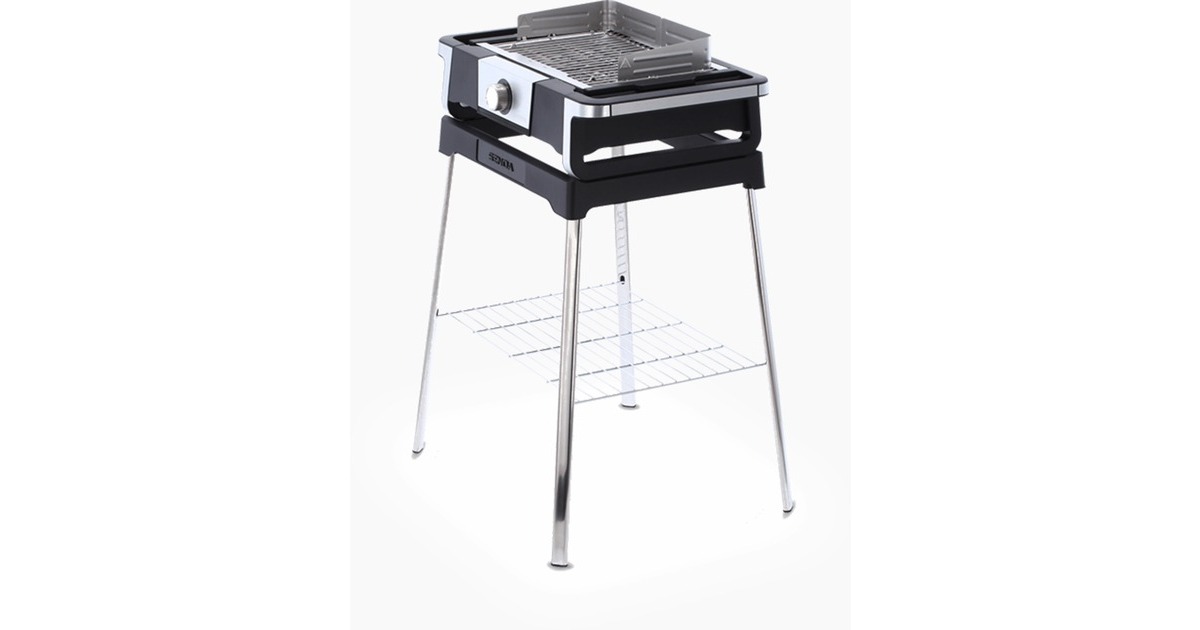 Severin eBBQ Elektrogrill SENOA BOOST S, mit Stand(schwarz/edelstahl, 3.000 Watt, mit BoostZone)