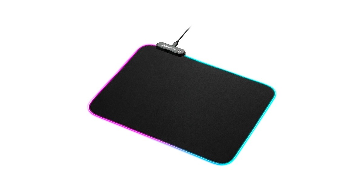 Sharkoon 1337 RGB V2 Gaming Mat 360, Gaming-Mauspad(schwarz)
