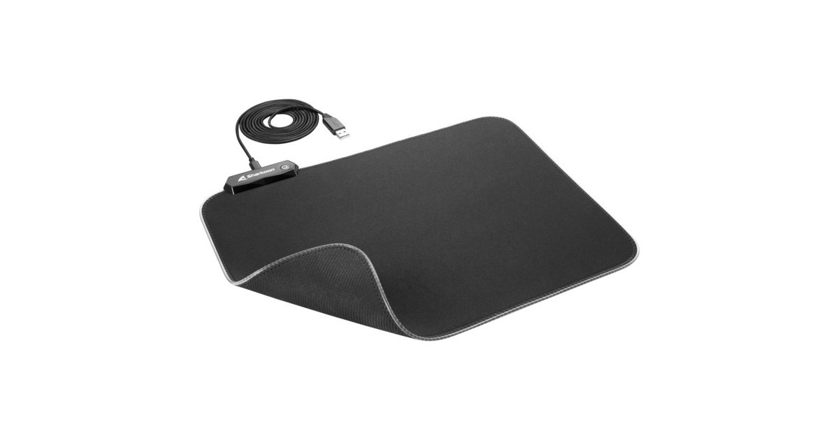 Sharkoon 1337 RGB V2 Gaming Mat 360, Gaming-Mauspad(schwarz)