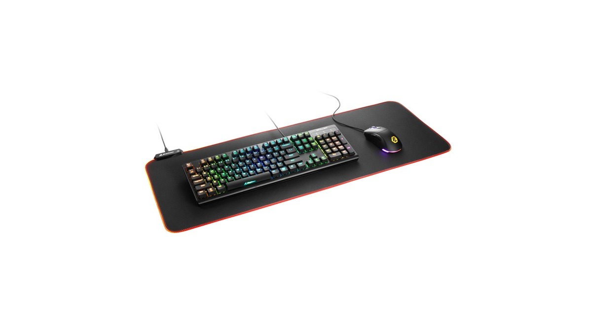 Sharkoon 1337 RGB V2 Gaming Mat 800, Gaming-Mauspad(schwarz)