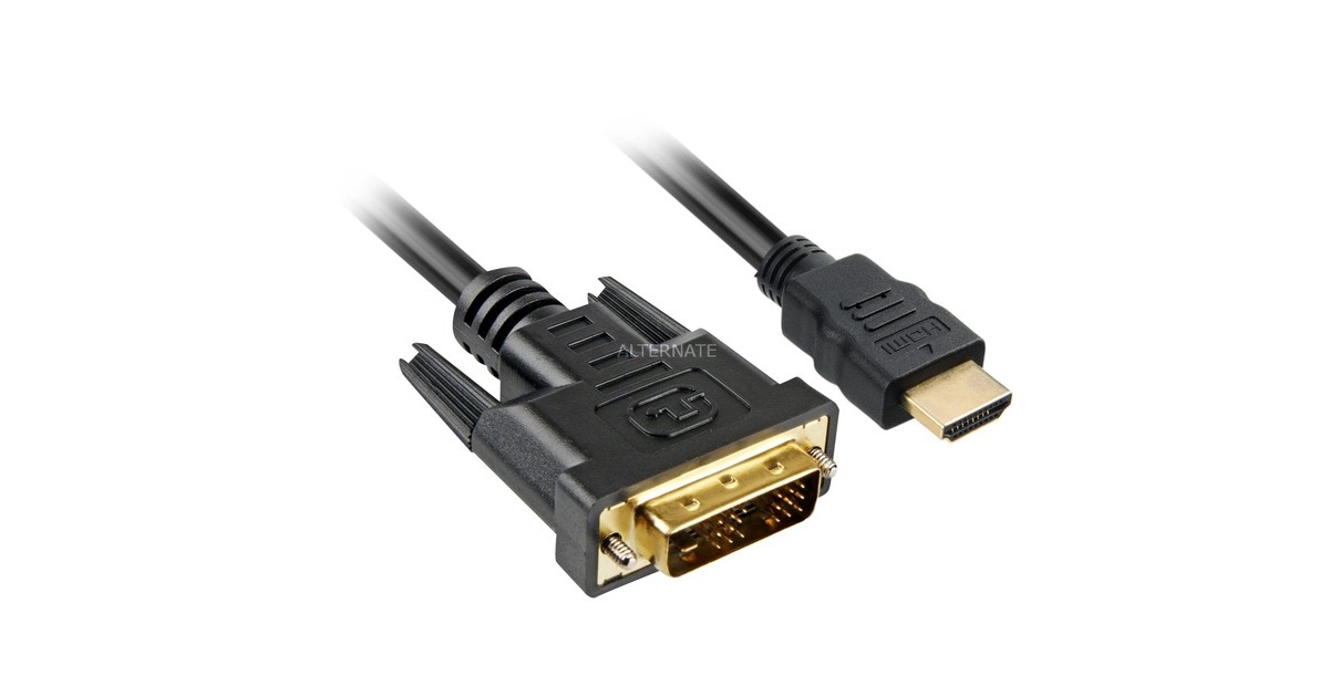 DVI(schwarz, 2 Meter, Single Link, 18+1)