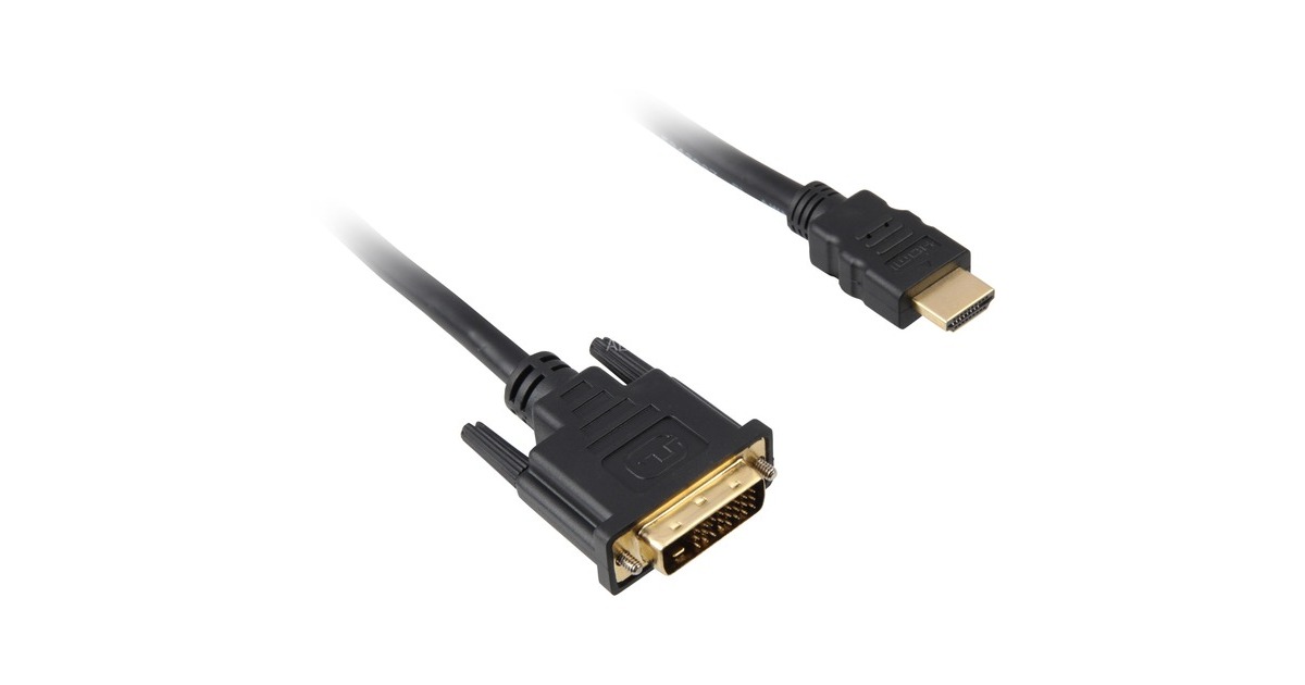 DVI-D (24+1)(schwarz, 1 Meter)